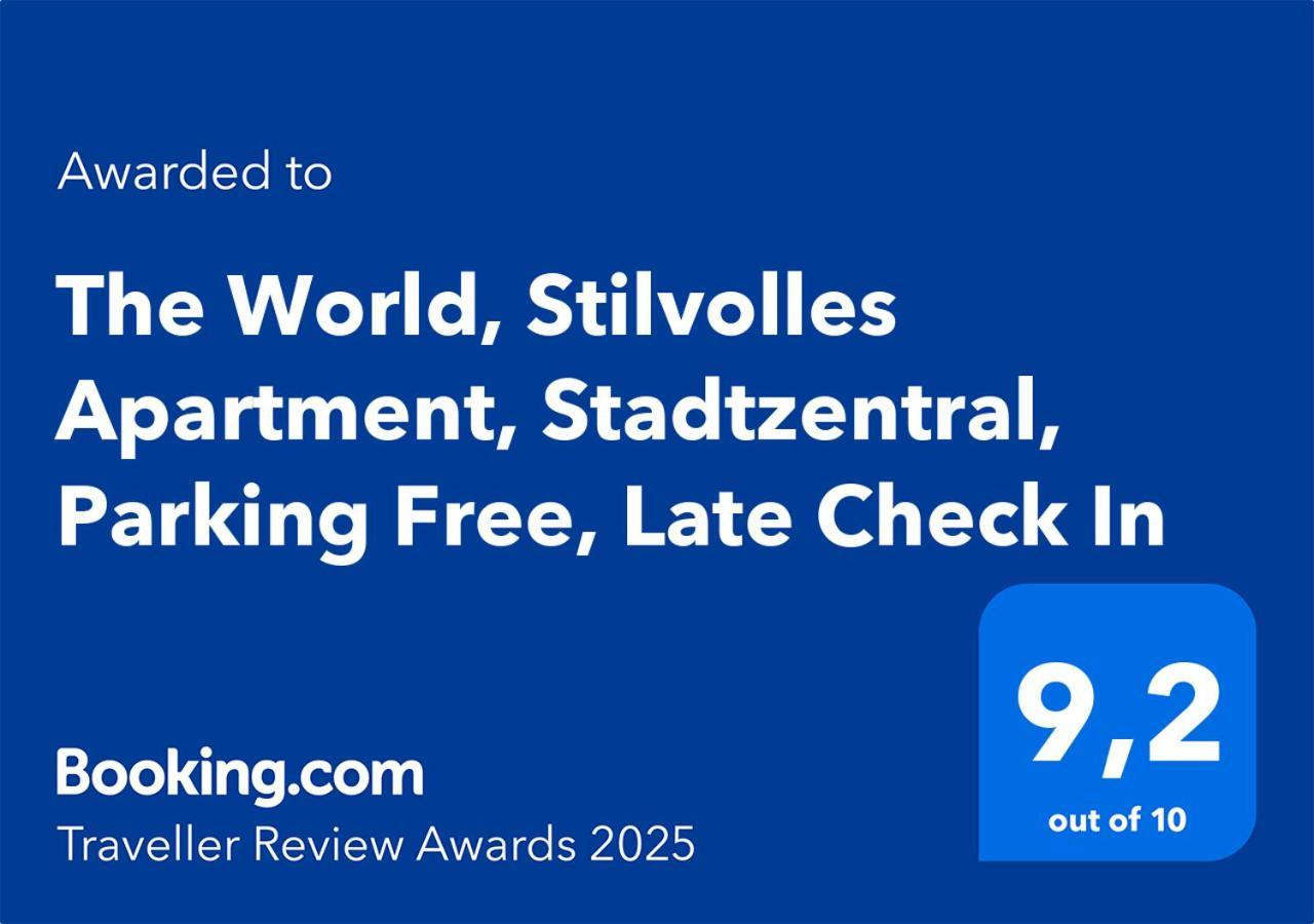 The World, Stilvolles Apartment, Stadtzentral, Parking Free, Late Check In Magdeburg Exterior foto